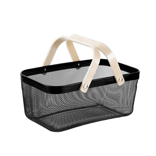 Black Mesh Basket - Large