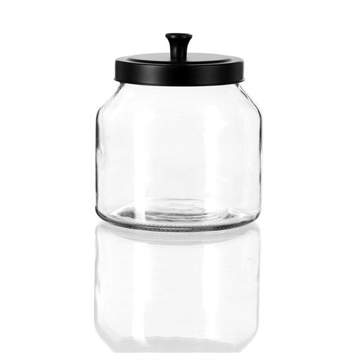 Black Glass Jar - 2L