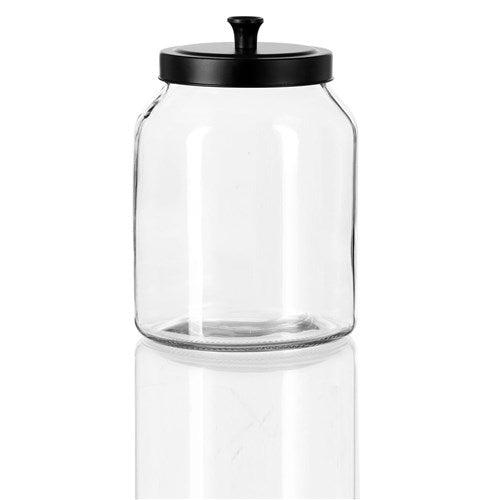 Black Glass Jar - 3L