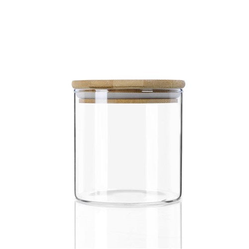 Bamboo Glass Jar - 610ml