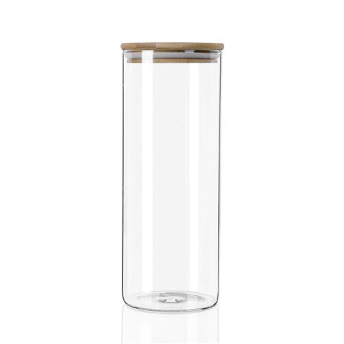 Bamboo Glass Jar - 1.7L