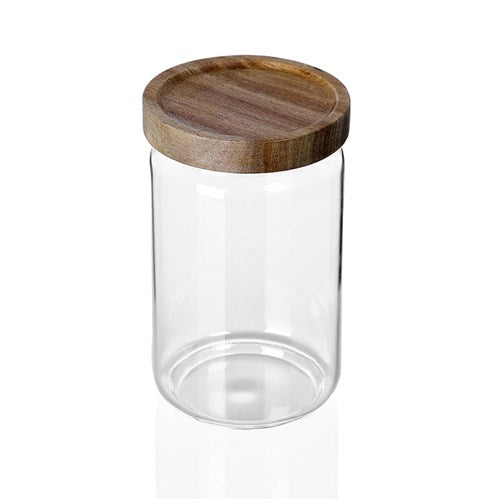 Wood Glass Jar - 750ml