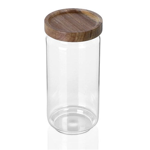 Wood Glass Jar - 1L