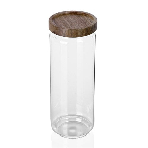 Wood Glass Jar - 1.4L