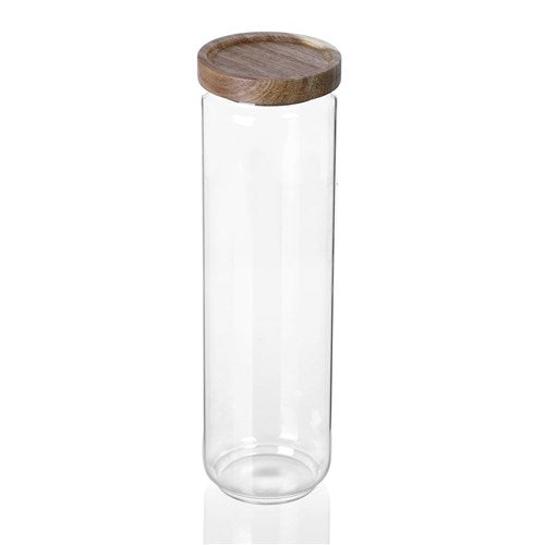 Wood Glass Jar - 1.65L