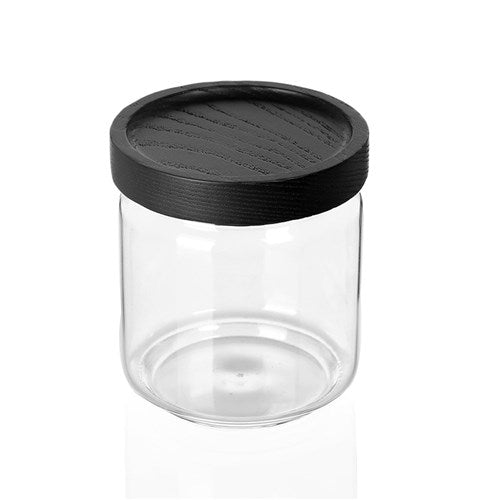 Black Glass Jar - 500ml