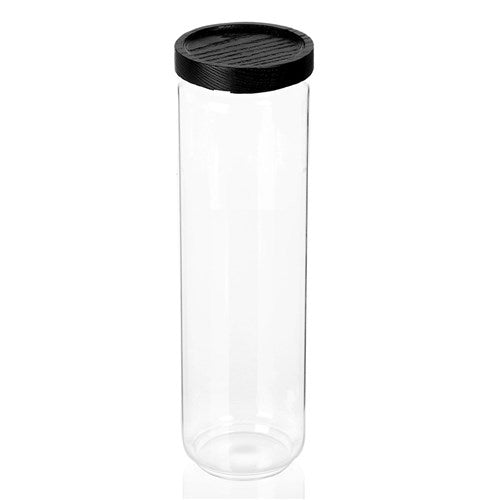 Black Glass Jar - 1.65L