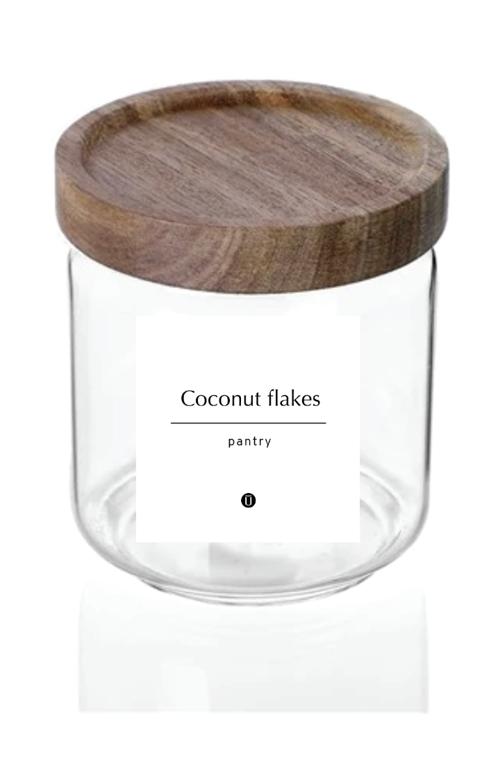 Wood Glass Jar - 500ml